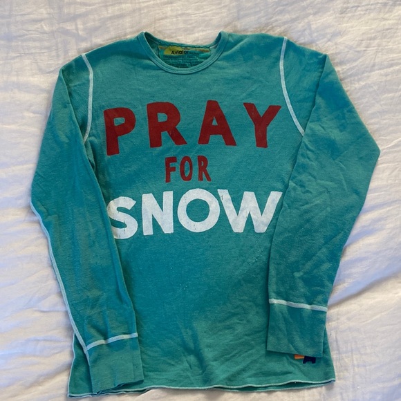 Aviator Nation Tops - Aviator Nation Pray for Snow Thermal
